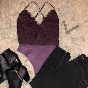 Tobi plum bodysuit.